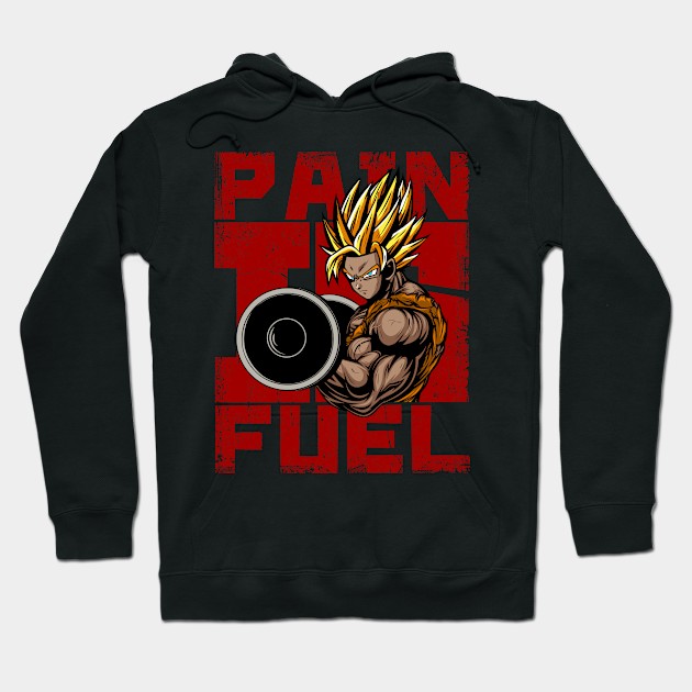 PAIN IS FUEL Hoodie by berserk